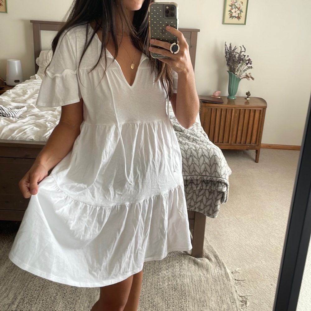 J. Crew White Breezy Dress/Cover Up